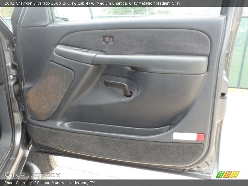 Medium Charcoal Gray Metallic / Medium Gray 2002 Chevrolet Silverado 2500 LS Crew Cab 4x4