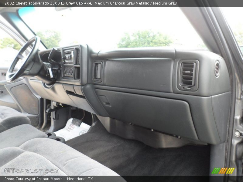 Medium Charcoal Gray Metallic / Medium Gray 2002 Chevrolet Silverado 2500 LS Crew Cab 4x4