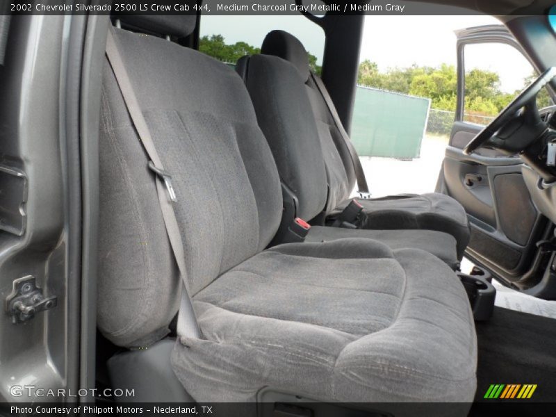 Medium Charcoal Gray Metallic / Medium Gray 2002 Chevrolet Silverado 2500 LS Crew Cab 4x4