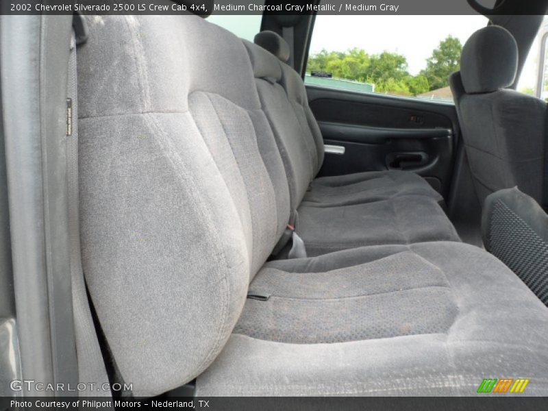 Medium Charcoal Gray Metallic / Medium Gray 2002 Chevrolet Silverado 2500 LS Crew Cab 4x4