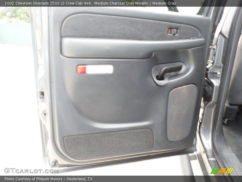 Medium Charcoal Gray Metallic / Medium Gray 2002 Chevrolet Silverado 2500 LS Crew Cab 4x4
