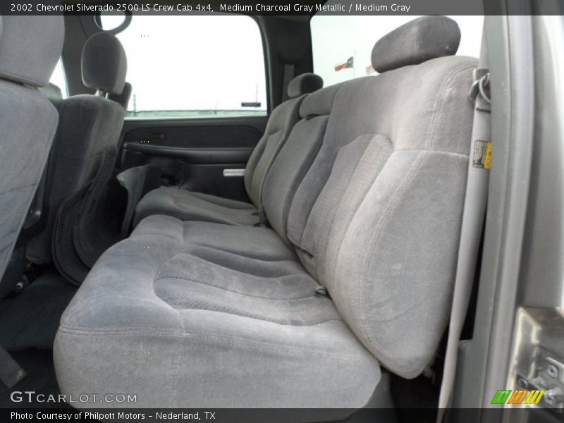 Medium Charcoal Gray Metallic / Medium Gray 2002 Chevrolet Silverado 2500 LS Crew Cab 4x4