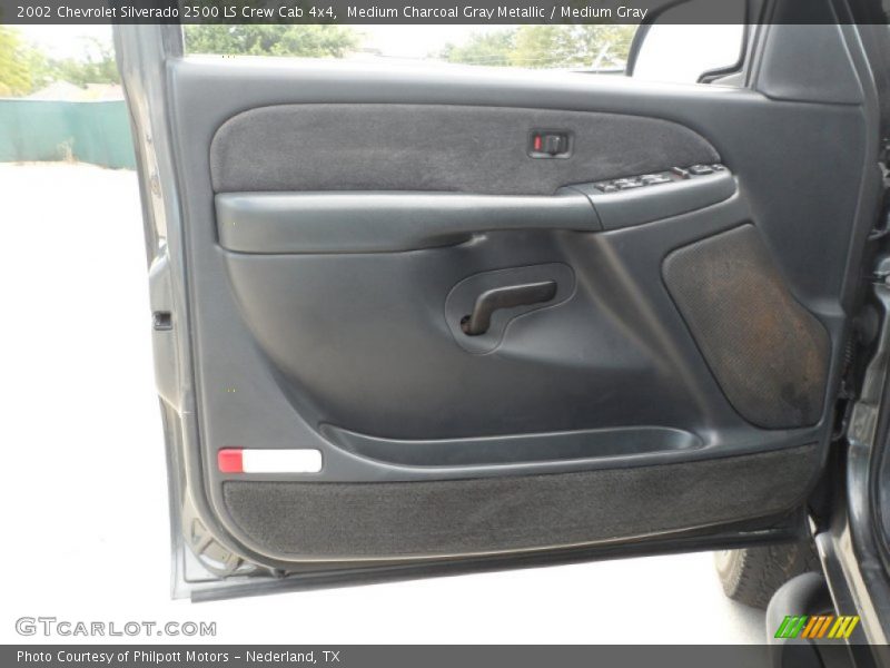 Medium Charcoal Gray Metallic / Medium Gray 2002 Chevrolet Silverado 2500 LS Crew Cab 4x4