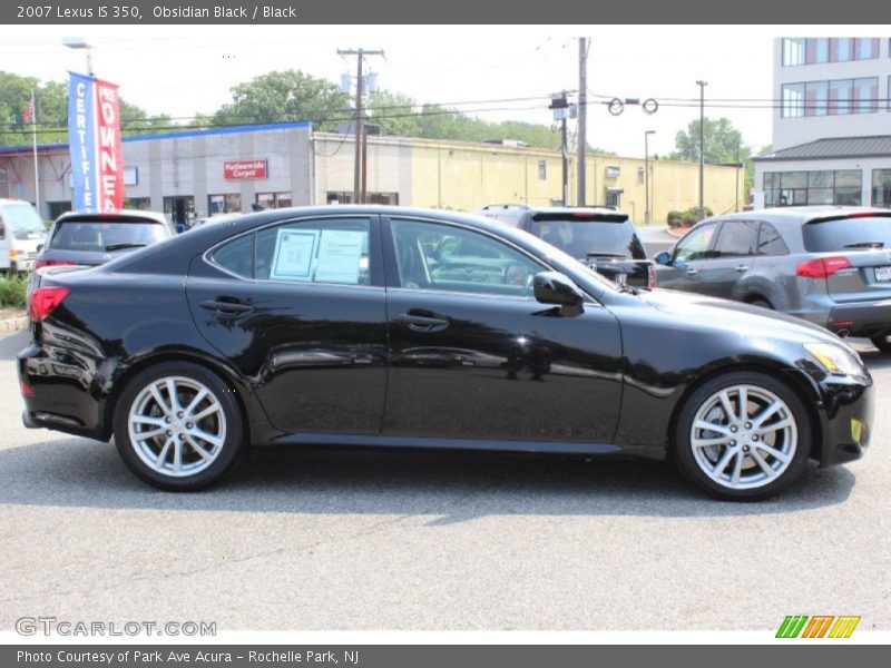 Obsidian Black / Black 2007 Lexus IS 350