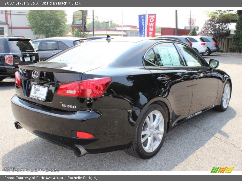 Obsidian Black / Black 2007 Lexus IS 350