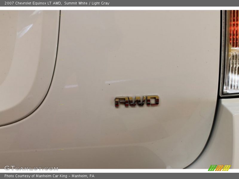 Summit White / Light Gray 2007 Chevrolet Equinox LT AWD