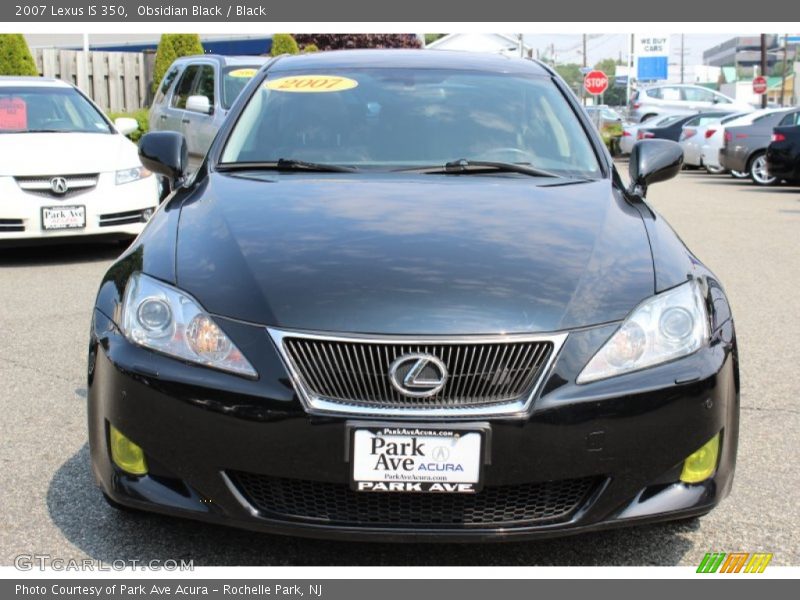 Obsidian Black / Black 2007 Lexus IS 350