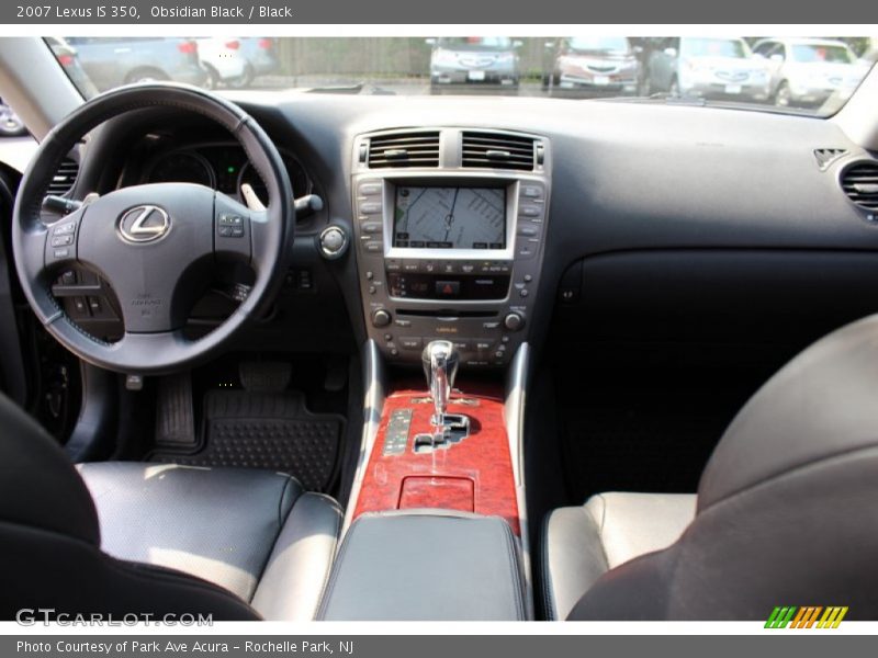 Obsidian Black / Black 2007 Lexus IS 350