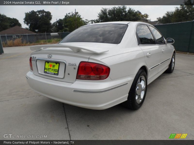 White Pearl / Beige 2004 Hyundai Sonata GLS