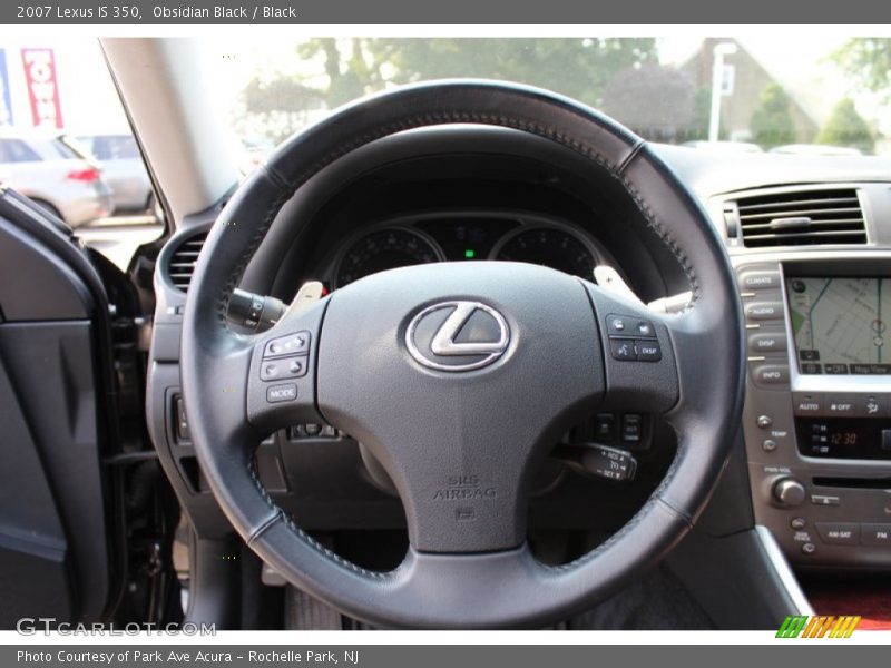Obsidian Black / Black 2007 Lexus IS 350