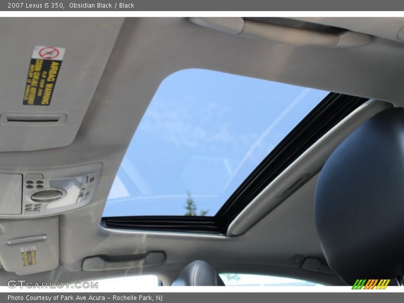 Obsidian Black / Black 2007 Lexus IS 350