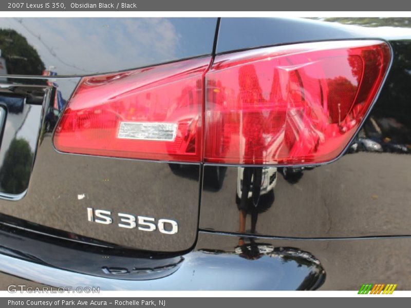 Obsidian Black / Black 2007 Lexus IS 350