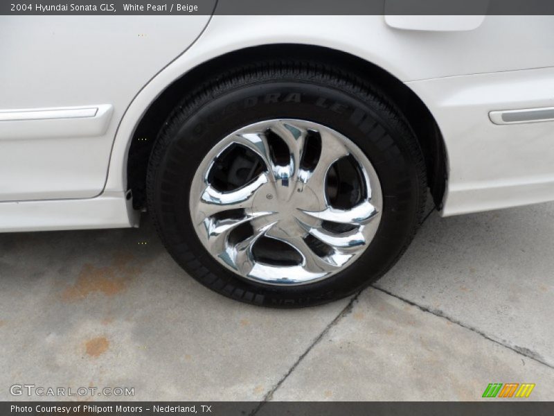 White Pearl / Beige 2004 Hyundai Sonata GLS