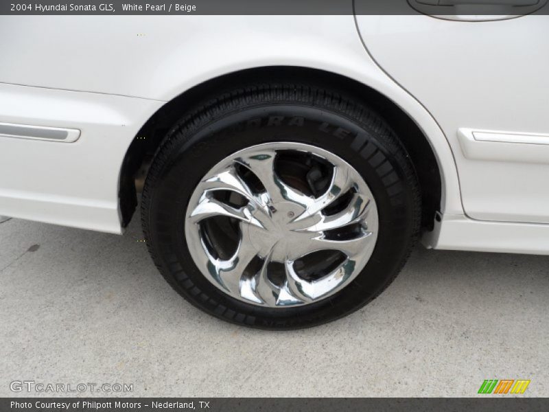 White Pearl / Beige 2004 Hyundai Sonata GLS