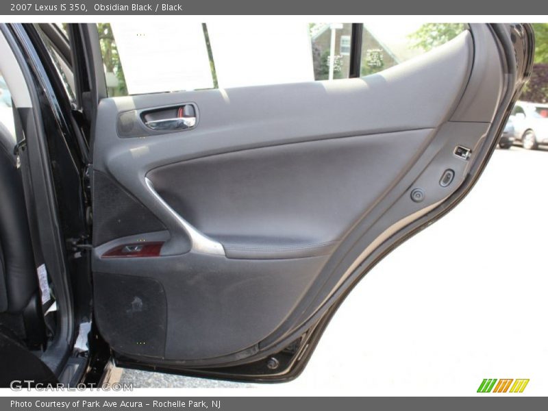 Obsidian Black / Black 2007 Lexus IS 350