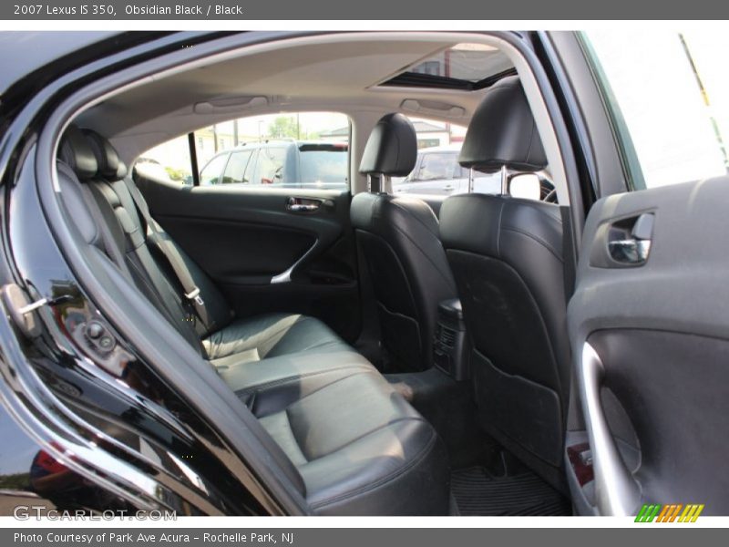 Obsidian Black / Black 2007 Lexus IS 350
