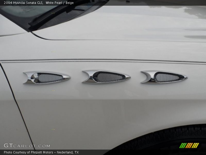 White Pearl / Beige 2004 Hyundai Sonata GLS