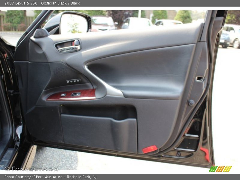 Obsidian Black / Black 2007 Lexus IS 350