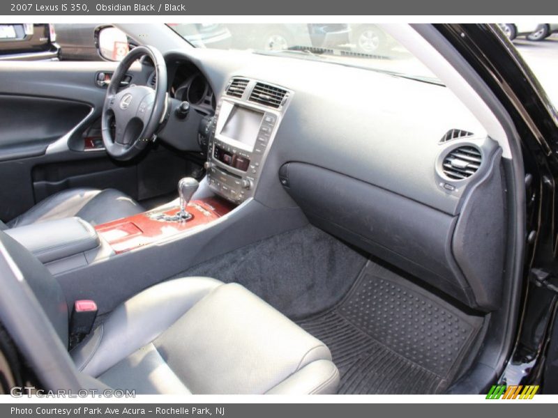 Obsidian Black / Black 2007 Lexus IS 350