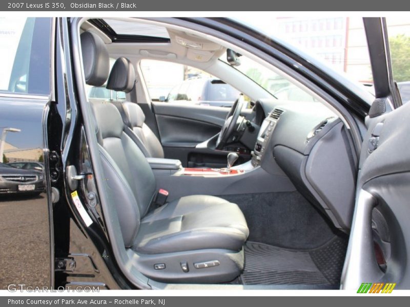 Obsidian Black / Black 2007 Lexus IS 350