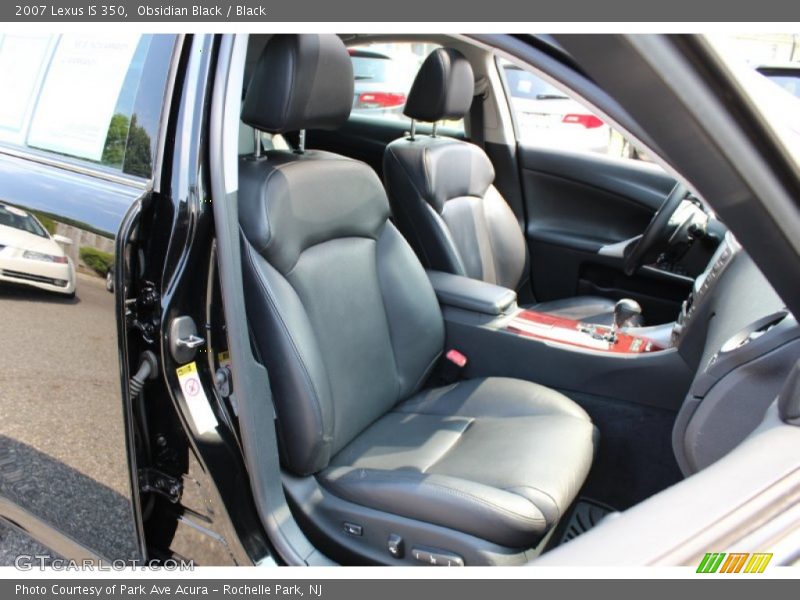 Obsidian Black / Black 2007 Lexus IS 350