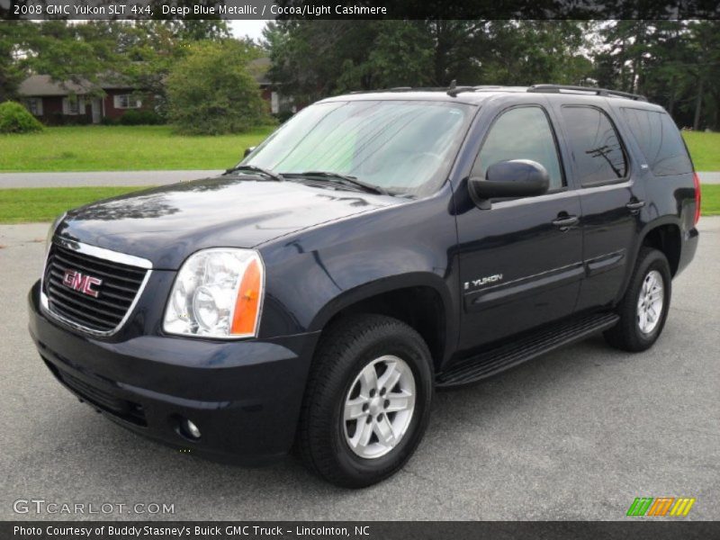 Deep Blue Metallic / Cocoa/Light Cashmere 2008 GMC Yukon SLT 4x4