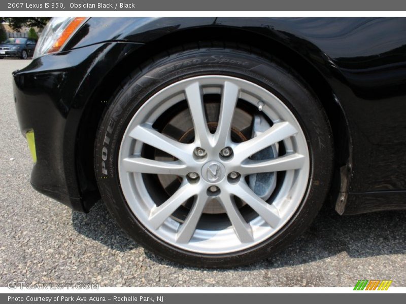 Obsidian Black / Black 2007 Lexus IS 350