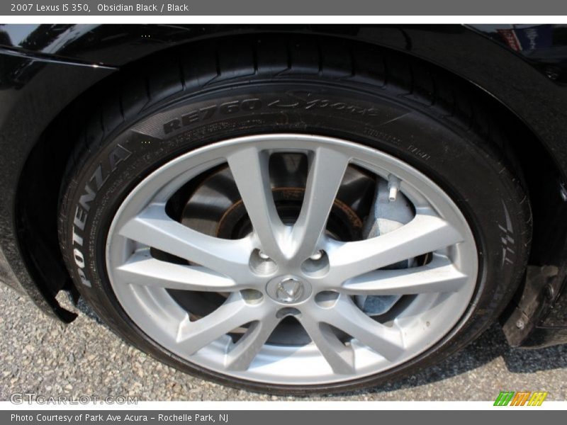 Obsidian Black / Black 2007 Lexus IS 350