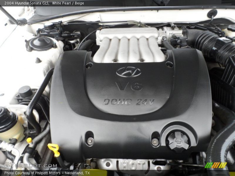 White Pearl / Beige 2004 Hyundai Sonata GLS