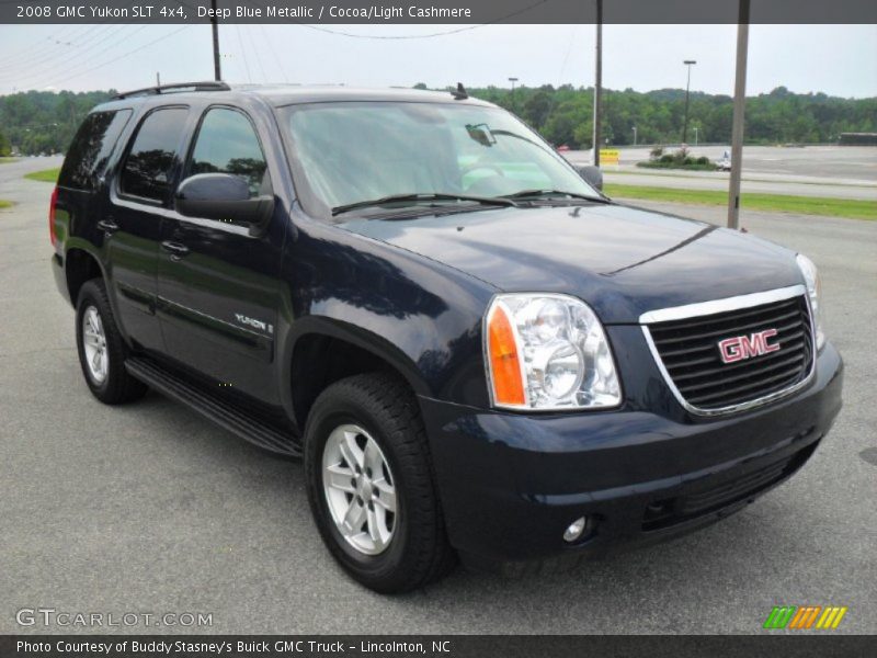 Deep Blue Metallic / Cocoa/Light Cashmere 2008 GMC Yukon SLT 4x4