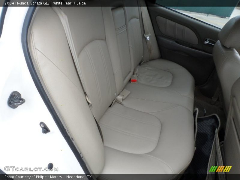 White Pearl / Beige 2004 Hyundai Sonata GLS