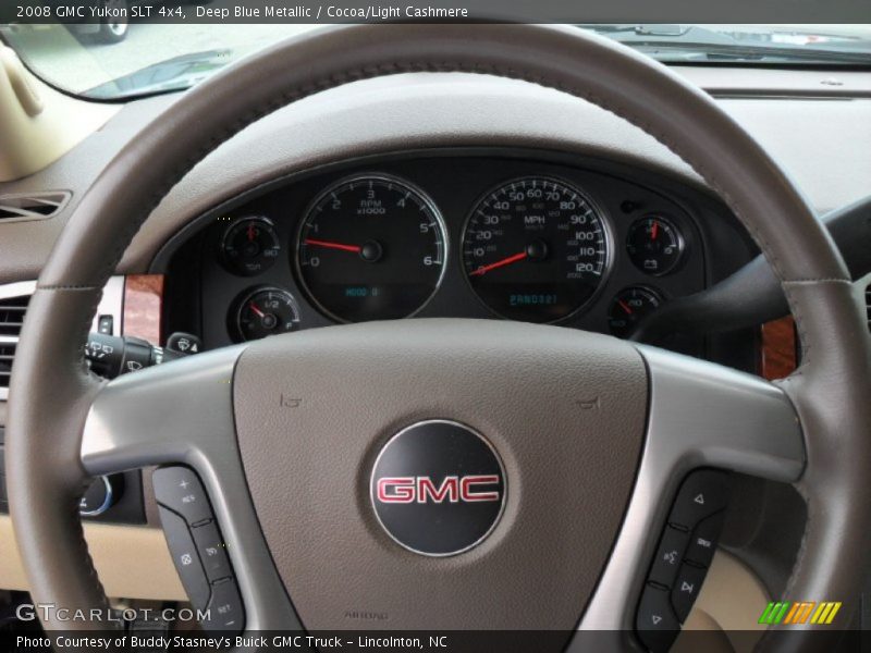Deep Blue Metallic / Cocoa/Light Cashmere 2008 GMC Yukon SLT 4x4