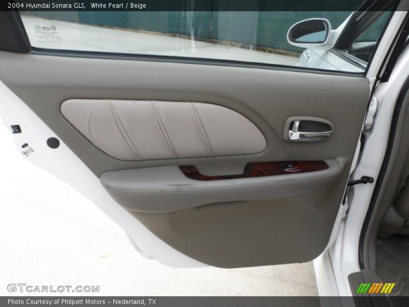White Pearl / Beige 2004 Hyundai Sonata GLS
