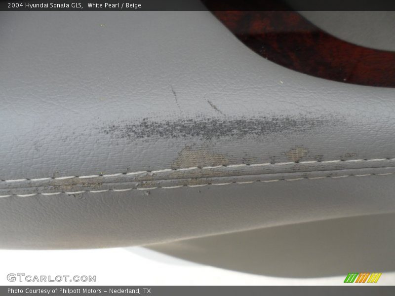 White Pearl / Beige 2004 Hyundai Sonata GLS