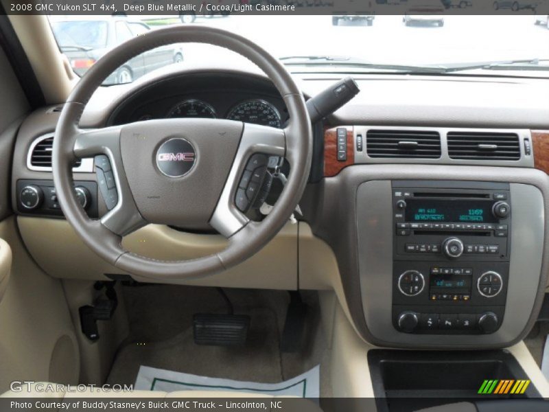 Deep Blue Metallic / Cocoa/Light Cashmere 2008 GMC Yukon SLT 4x4