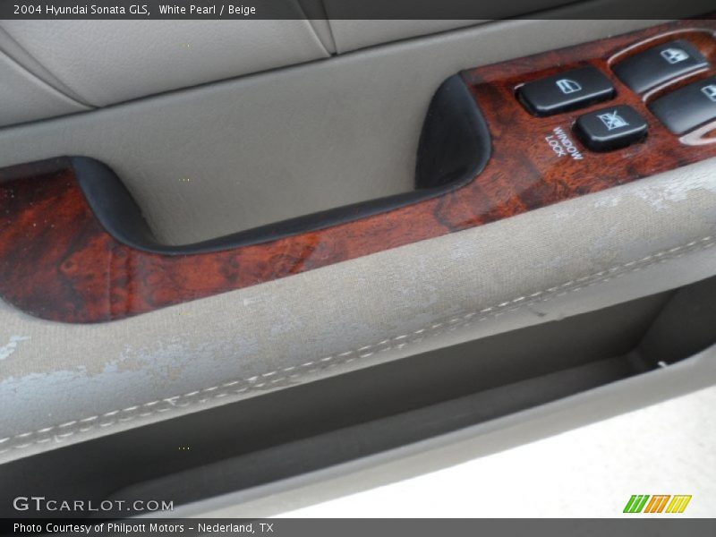 White Pearl / Beige 2004 Hyundai Sonata GLS