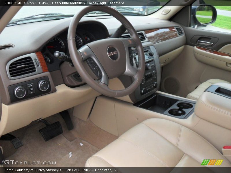 Deep Blue Metallic / Cocoa/Light Cashmere 2008 GMC Yukon SLT 4x4