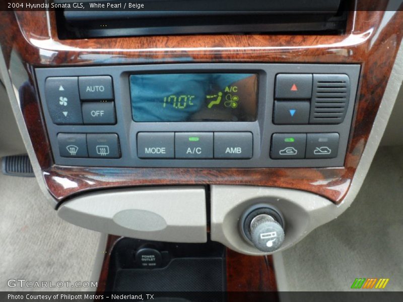White Pearl / Beige 2004 Hyundai Sonata GLS