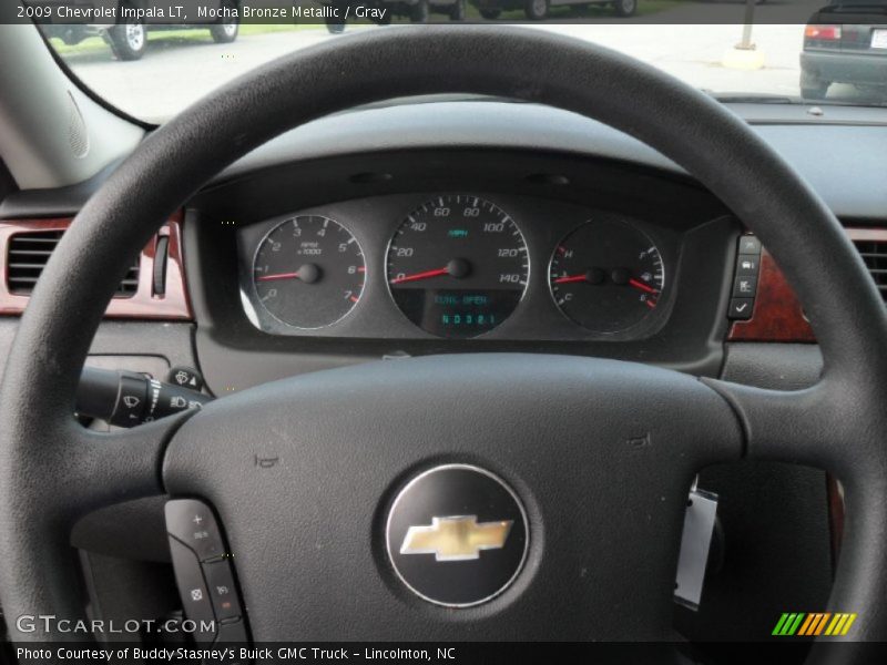 Mocha Bronze Metallic / Gray 2009 Chevrolet Impala LT