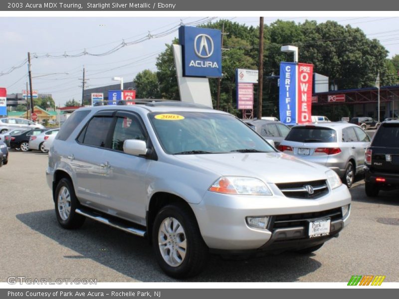 Starlight Silver Metallic / Ebony 2003 Acura MDX Touring
