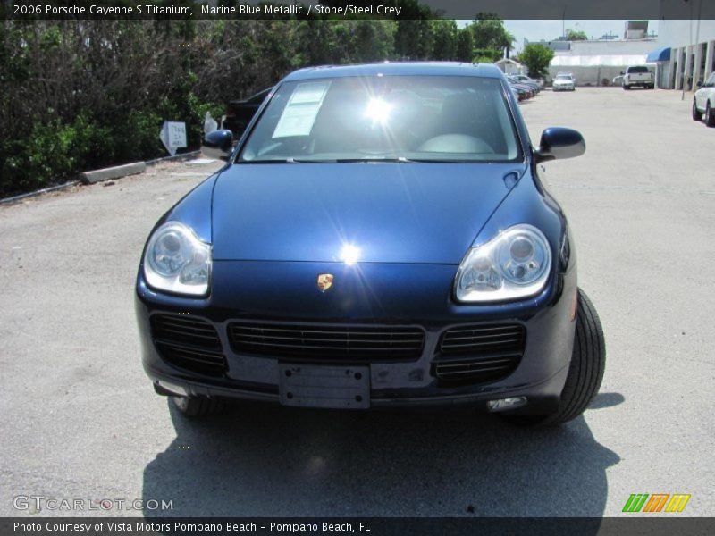 Marine Blue Metallic / Stone/Steel Grey 2006 Porsche Cayenne S Titanium