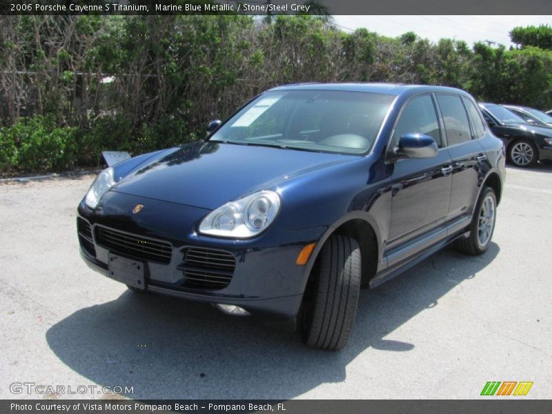 Marine Blue Metallic / Stone/Steel Grey 2006 Porsche Cayenne S Titanium