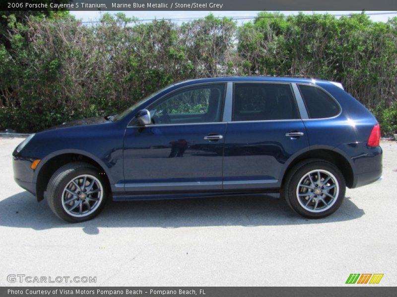 Marine Blue Metallic / Stone/Steel Grey 2006 Porsche Cayenne S Titanium