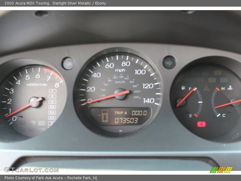 Starlight Silver Metallic / Ebony 2003 Acura MDX Touring