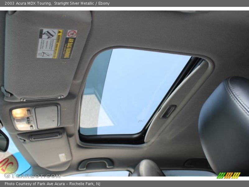 Starlight Silver Metallic / Ebony 2003 Acura MDX Touring