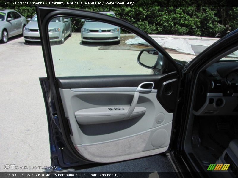 Marine Blue Metallic / Stone/Steel Grey 2006 Porsche Cayenne S Titanium