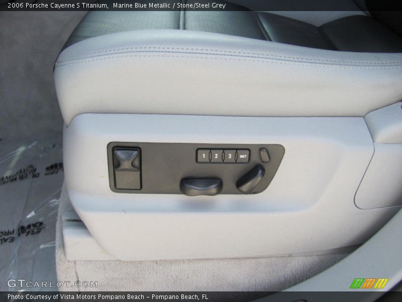 Marine Blue Metallic / Stone/Steel Grey 2006 Porsche Cayenne S Titanium