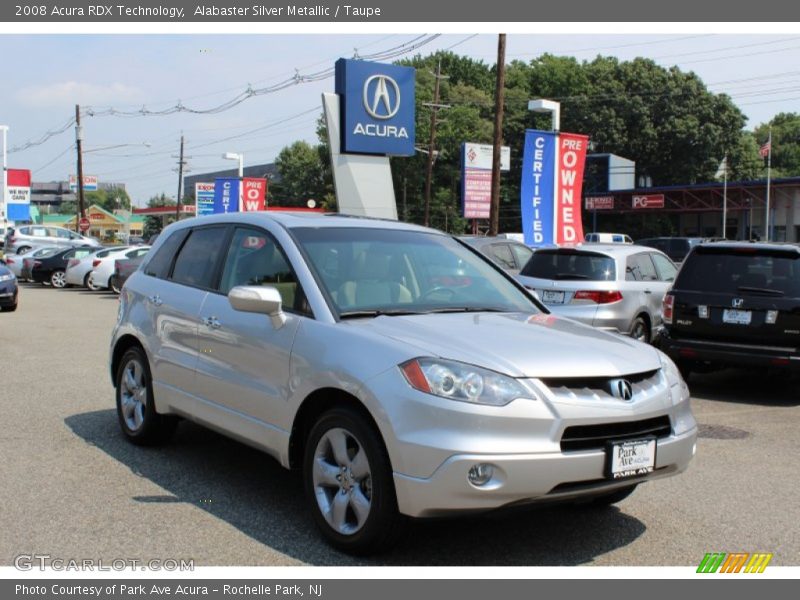 Alabaster Silver Metallic / Taupe 2008 Acura RDX Technology