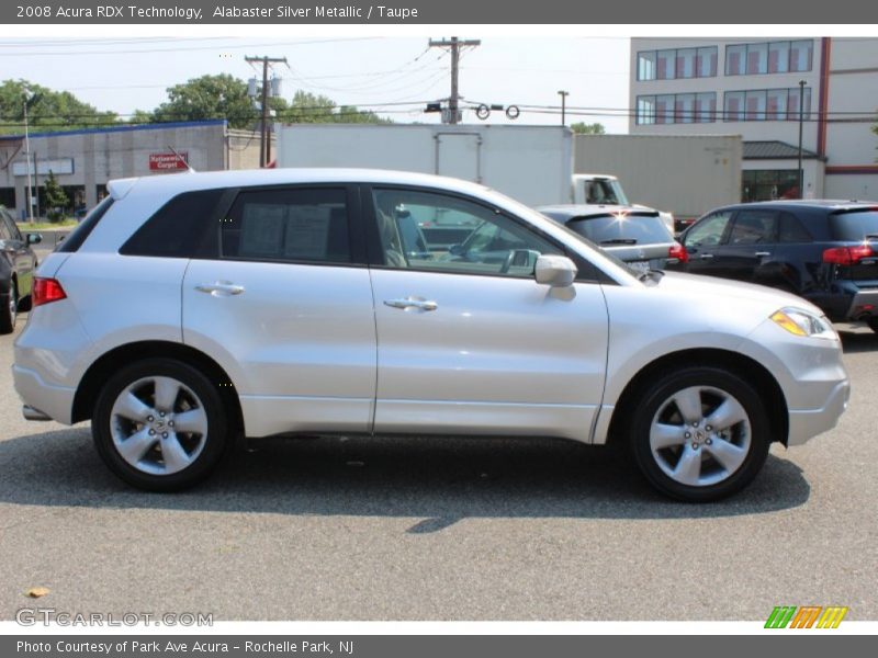 Alabaster Silver Metallic / Taupe 2008 Acura RDX Technology