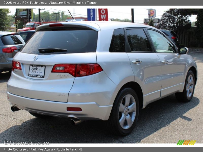 Alabaster Silver Metallic / Taupe 2008 Acura RDX Technology
